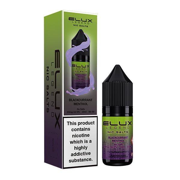 Blackcurrant Menthol ELUX Legend Nic Salt