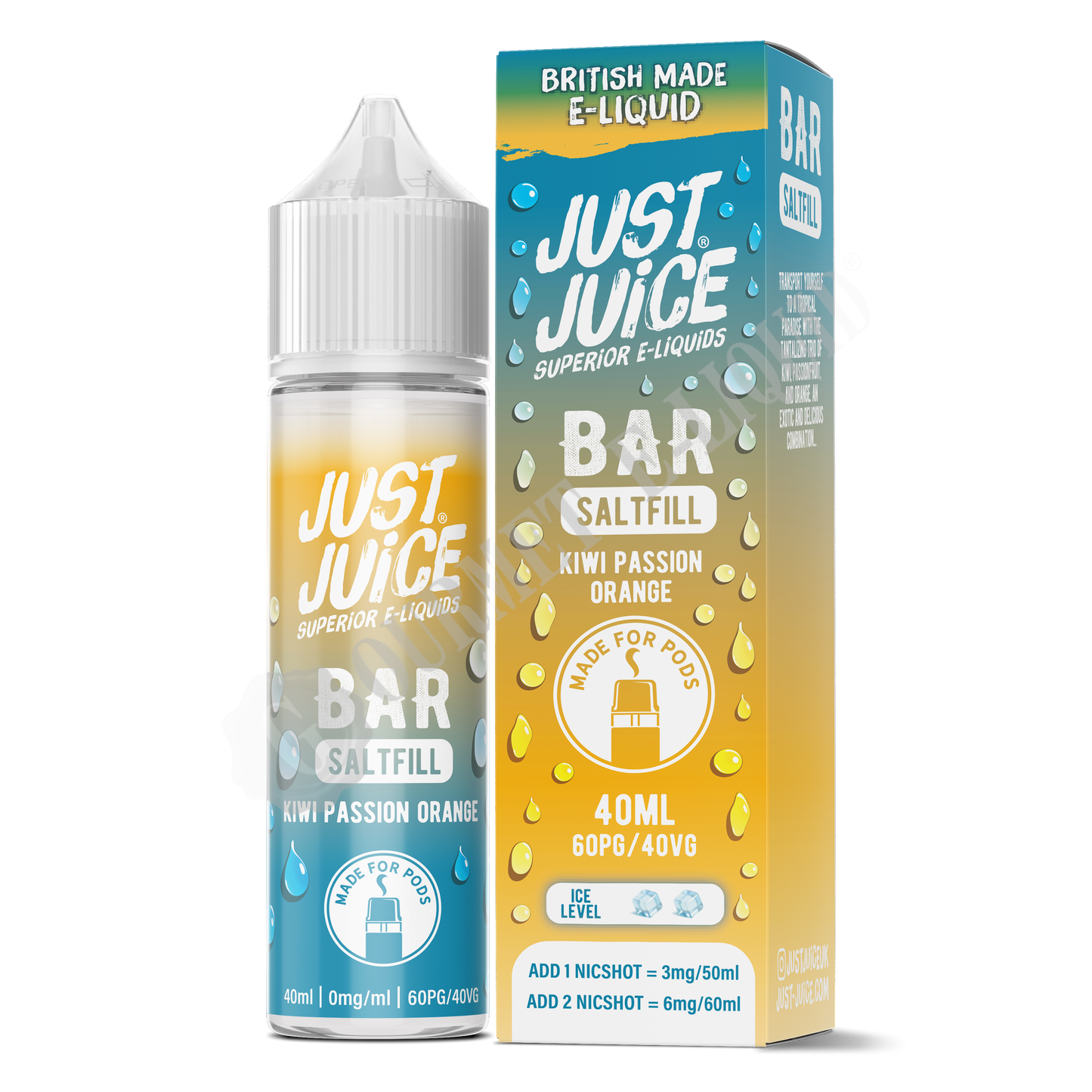 Kiwi Passion Orange by Just Juice Bar Saltfill