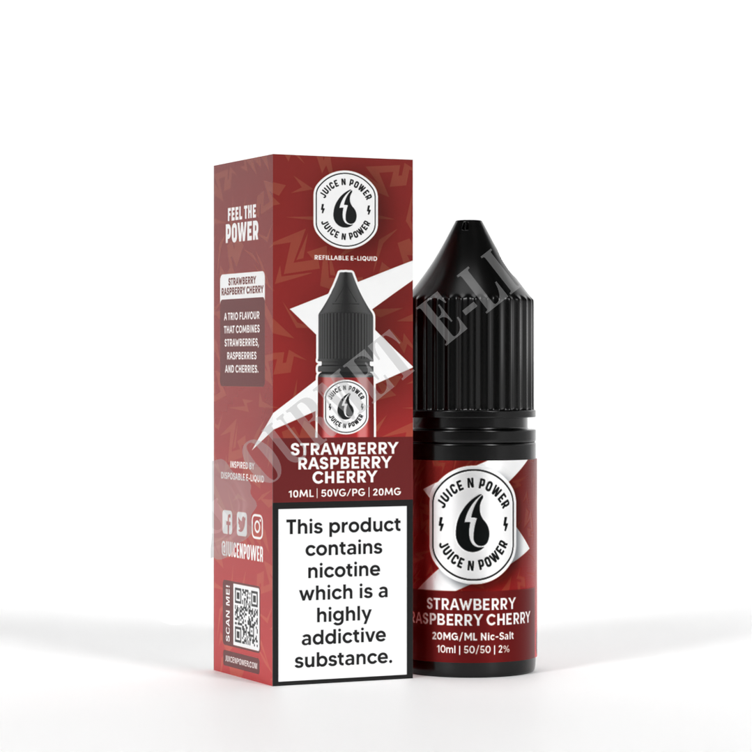 Strawberry Raspberry Cherry by Juice N Power Nic Salts