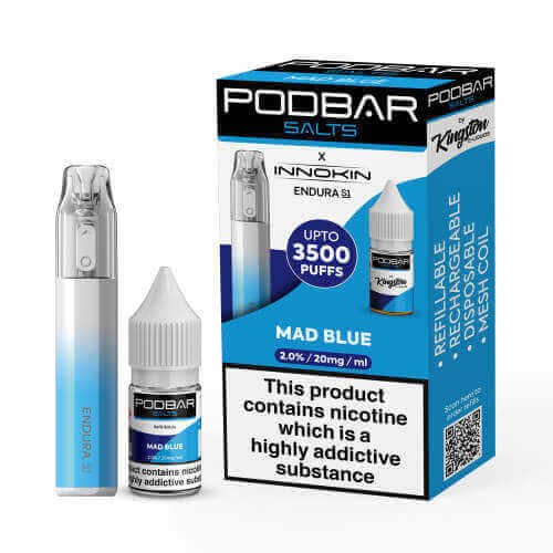 Mad Blue Podbar Salts x Innokin Endura S1 - Twin Pack
