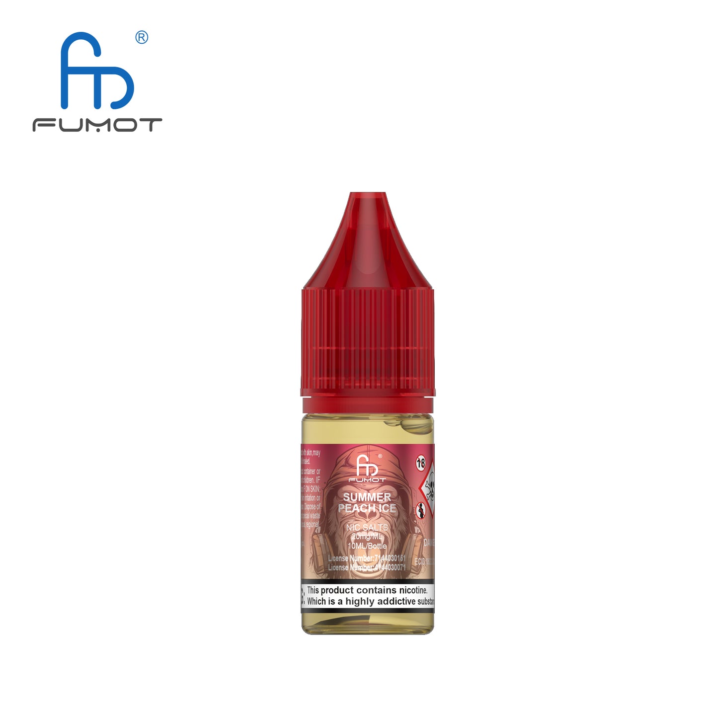 Summer Peach Ice by RandM Tornado 7000 Nic Salts