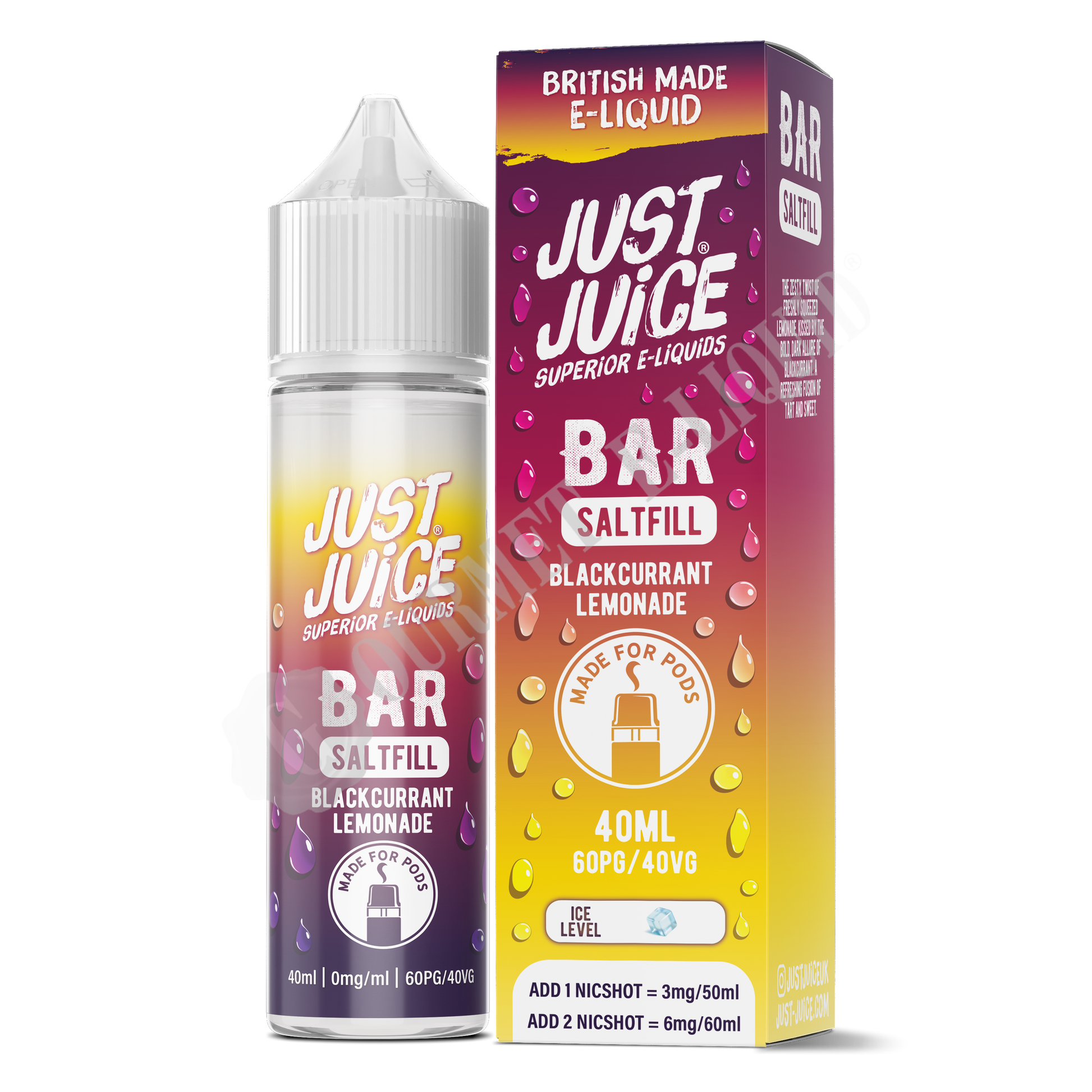 Blackcurrant Lemonade by Just Juice Bar Saltfill