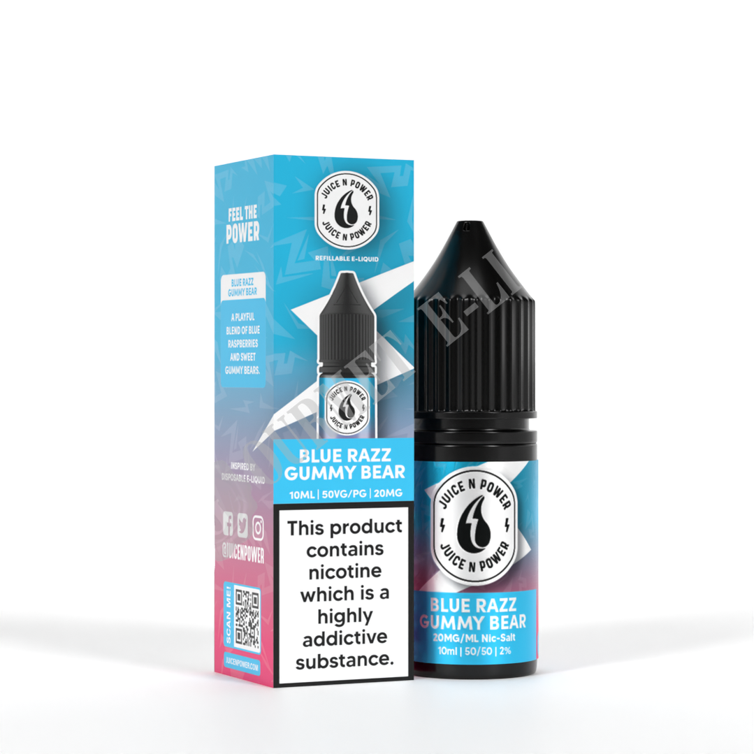 Blue Razz GB by Juice N Power Nic Salts