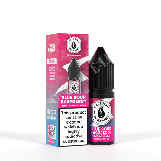 Blue Sour Raspberry by Juice N Power Nic Salts