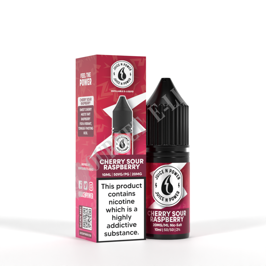 Cherry Sour Raspberry by Juice N Power Nic Salts