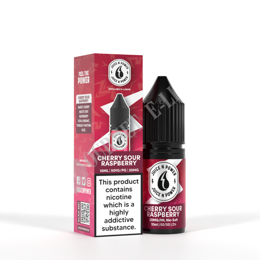 Cherry Sour Raspberry by Juice N Power Nic Salts