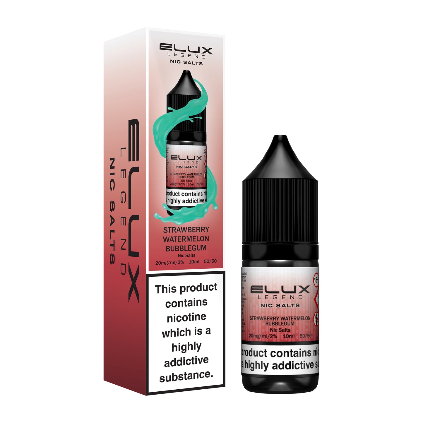 Strawberry Watermelon Bubblegum ELUX Legend Nic Salt