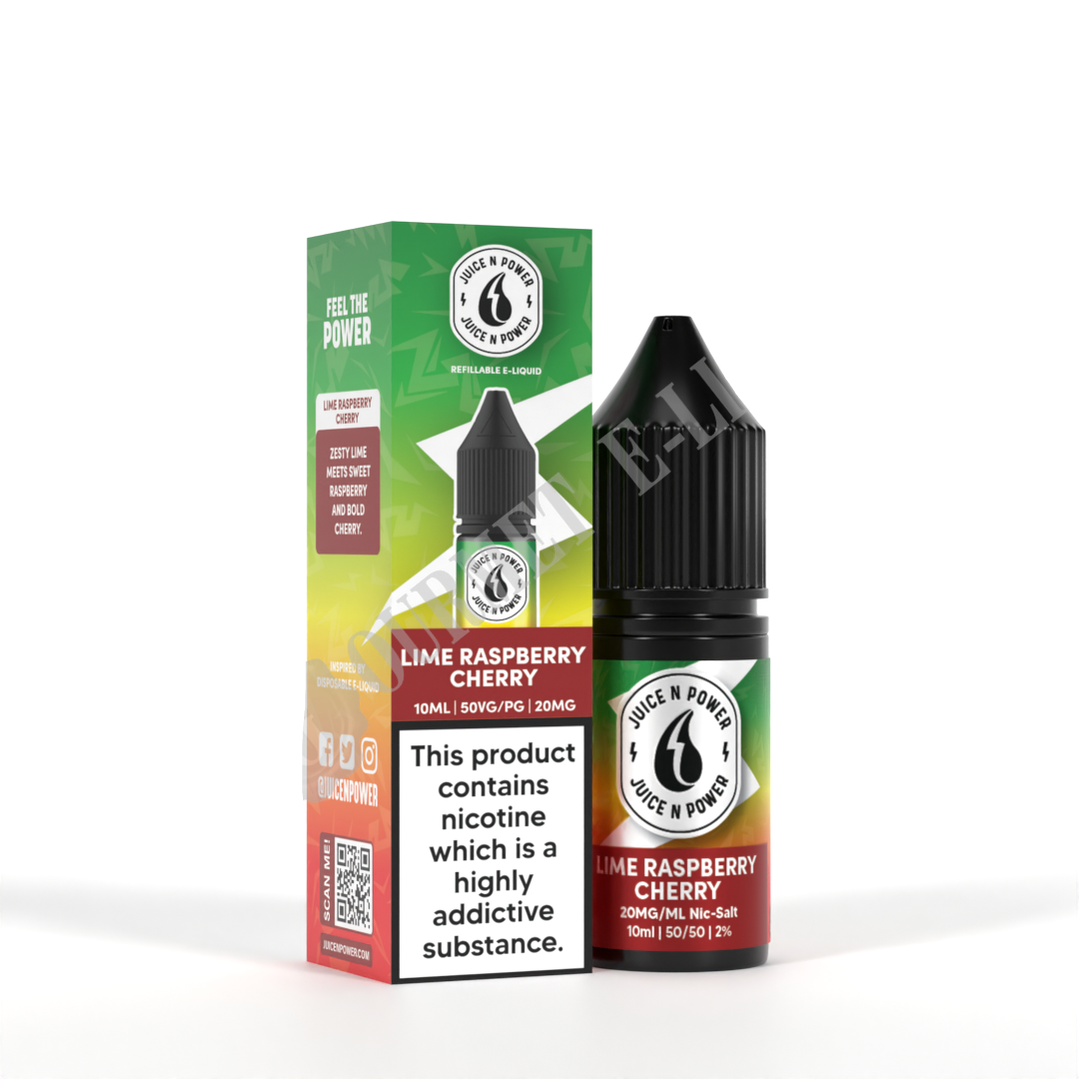 Lime Raspberry Cherry by Juice N Power Nic Salts
