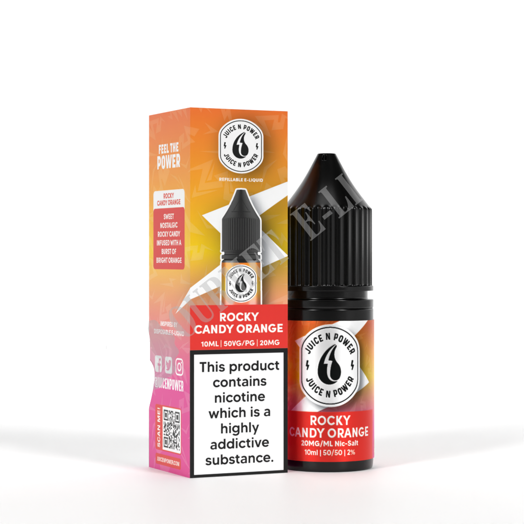 Rocky Candy Orange by Juice N Power Nic Salts