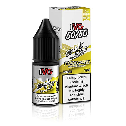 Straight 'N' Cut Tobacco 50/50 by IVG
