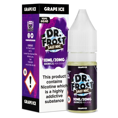Grape Ice 10ml Nic Salt by Dr Frost