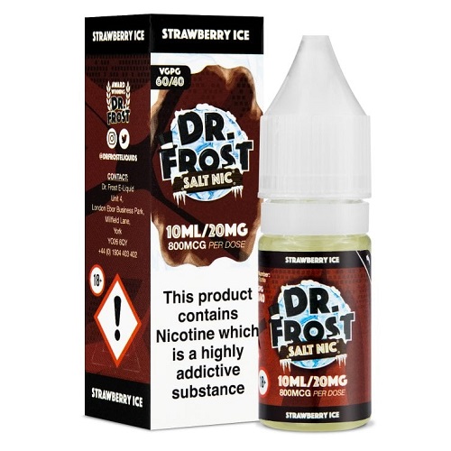 Strawberry Ice 10ml Nic Salt by Dr Frost