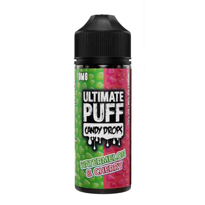 Watermelon & Cherry - Ultimate Puff Candy Drops E-Liquid 100ml