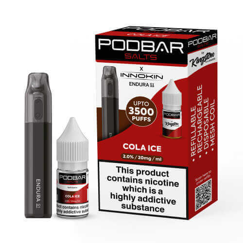 Cola Ice Podbar Salts x Innokin Endura S1 - Twin Pack